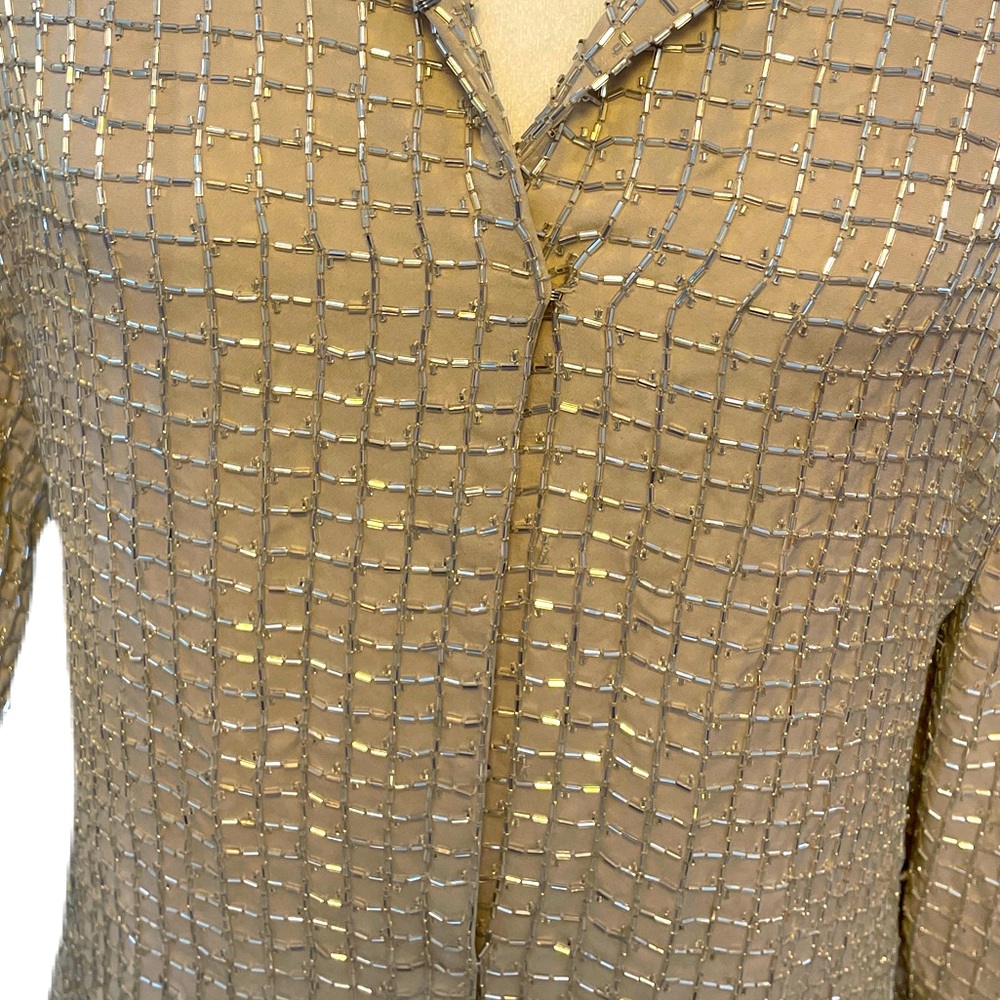 Emanuel Ungaro silk beaded evening jacket size S - Picture 5 of 13